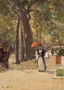 Childe Hassam Die Fifth Avenue am Washington Square oil